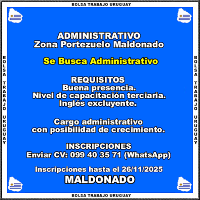 Administrativo Zona Portezuelo Maldonado Administrativo Zona Portezuelo Maldonado