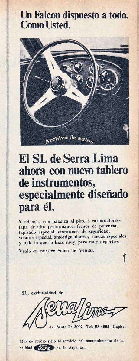 Tablero deportivo del Ford Falcon SL de 1967 Tablero deportivo del Ford Falcon SL de 1967