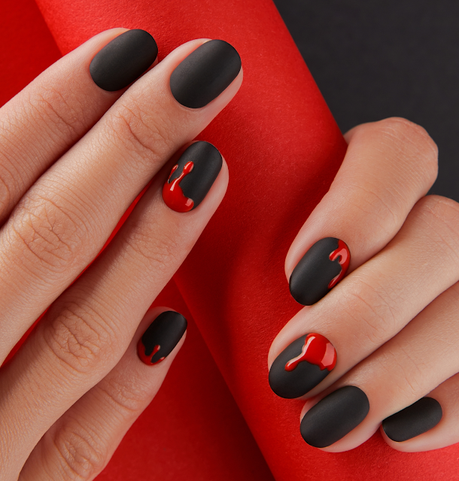 Nail art: diseños para tus Uñas inspiradas en halloween día de los muertos. Descubrí las tendencias góticas glam y minimalistas