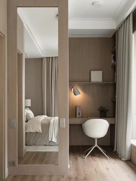 Luz de invierno en Moscú: una vivienda familiar que celebra la calma y la claridad