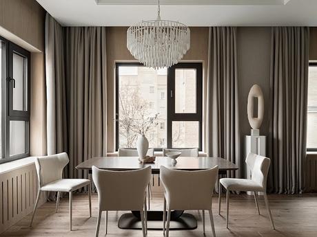 Luz de invierno en Moscú: una vivienda familiar que celebra la calma y la claridad