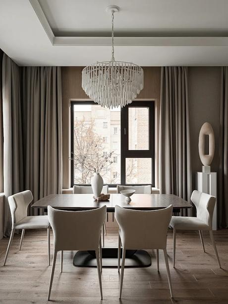 Luz de invierno en Moscú: una vivienda familiar que celebra la calma y la claridad