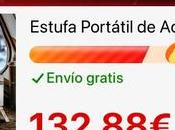 Estufa portátil acero inoxidable para leña chimenea Calor libertad aire libre