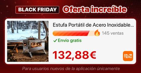 Estufa portátil de acero inoxidable para leña con chimenea – Calor y libertad al aire libre 1