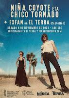 Concierto de Niña Coyote eta Chico Tornado y Exfan en Terra