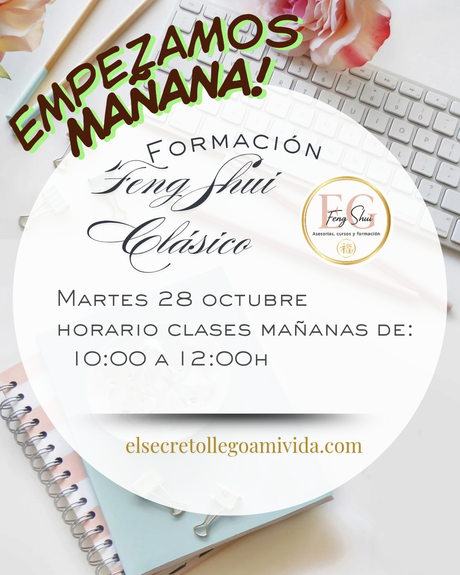 ✨ Empezamos mañana 💕🔸Formación Feng Shui Clásico Estrellas voladoras✨