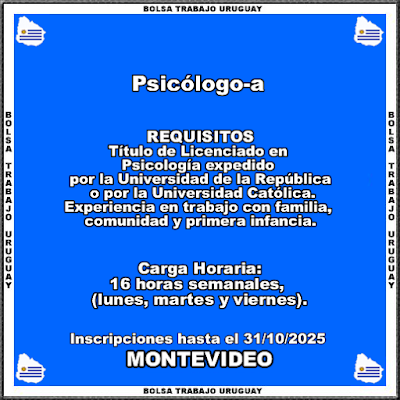 Psicólogo-a Psicólogo-a