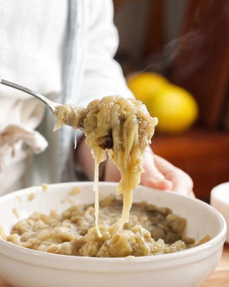 Baba Ganoush en Olla a Presión berenjena pisada