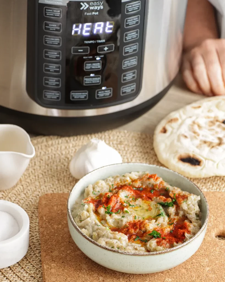 Baba Ganoush en Olla a Presión baba ganoush