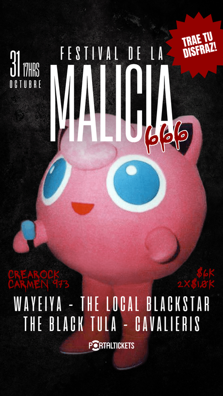 El Festival de la Malicia celebra su sexta edición con una jornada de rock, metal y disfraces