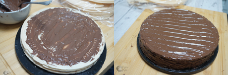 Tarta Halloween con obleas, sin horno