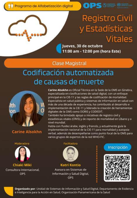 Clase Magistral: Codificación automatizada de causas de muerte Clase Magistral: Codificación automatizada de causas de muerte