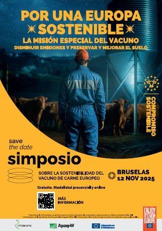 Bruselas acoge el 12 de noviembre el I Simposio sobre la Sostenibilidad del Vacuno de Carne Europeo, organizado por Provacuno y Apaq-W
