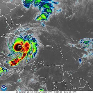 Melissa afectará a Jamaica con vientos de 295 kilómetros por hora.