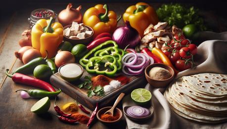 Fajitas Sin Gluten: Receta Mexicana Auténtica 7 Ingredientes Clave para unas Fajitas Sin Gluten Exquisitas