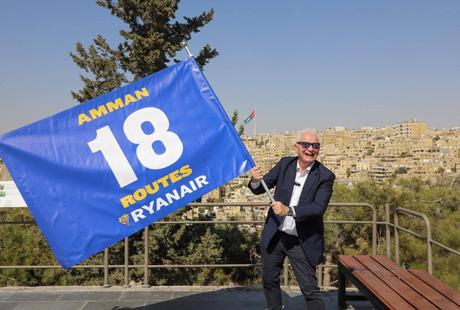 Ryanair abre 18 rutas que conectan Ammán con 12 países, entre ellos, España
