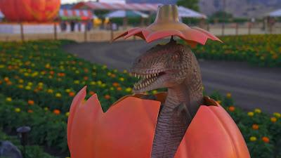 Dinosaurios y calabazas en Spina Farms Pumpkin Patch Dinosaurios y calabazas en Spina Farms Pumpkin Patch