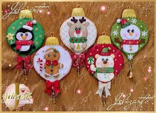 Moldes y tips para hacer adornos navideños en fieltro Moldes y tips para hacer adornos navideños en fieltro