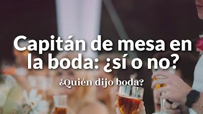 Capitán de mesa en la boda: ¿sí o no?