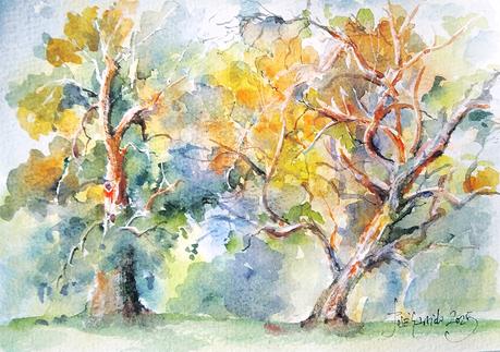 Octubre 2025. Dibujos y acuarelas