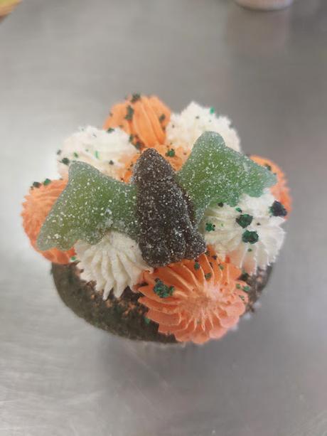 CUPCAKES DE PERAS Y YOGUR PARA HALLOWEEN