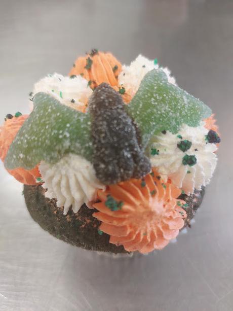 CUPCAKES DE PERAS Y YOGUR PARA HALLOWEEN