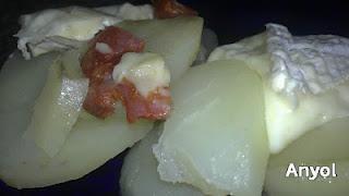 Tartiflette, mi version en el horno solar