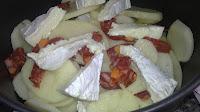 Tartiflette, mi version en el horno solar
