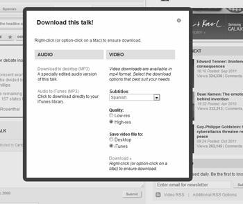 Como descargar vídeos de ted a tu Ipod, Iphone, Ipad facilmente.