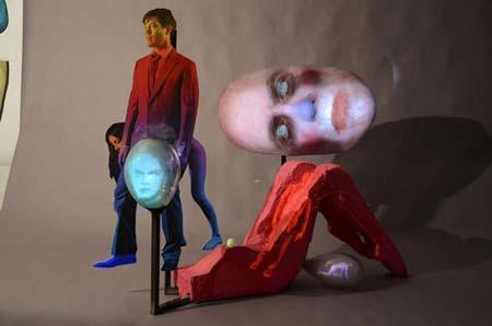 Tony Oursler 'False-Color Actions'