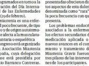 Congreso Nacional Miastenia Gravis periodico VIVA JAÉN.