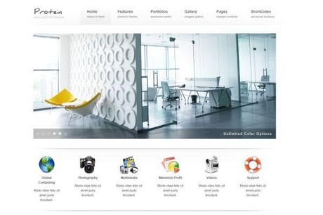 wordpress-protein-theme Protein. Premium WordPress Theme para empresas