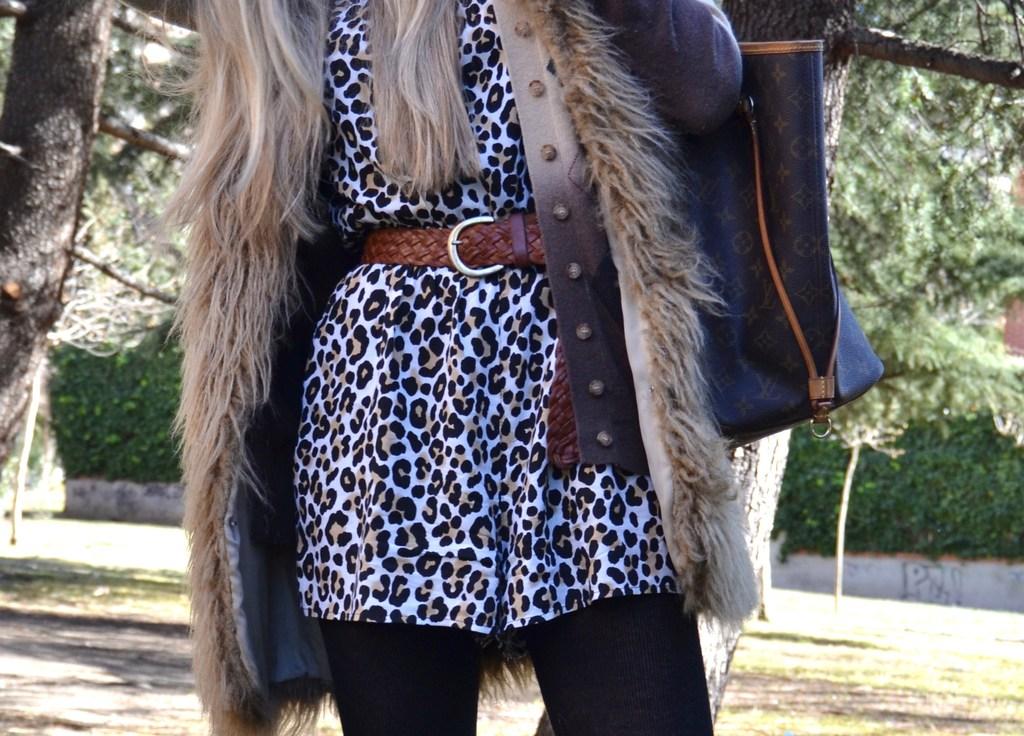 Jumpsuit, fur and hat