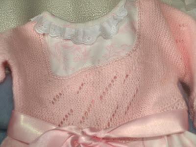 En rosa... faldón de Toile para Martina