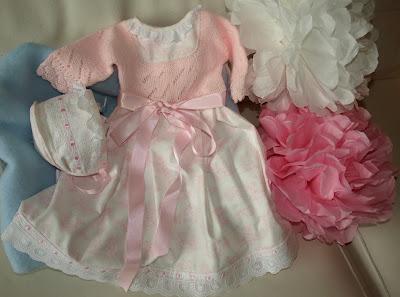 En rosa... faldón de Toile para Martina