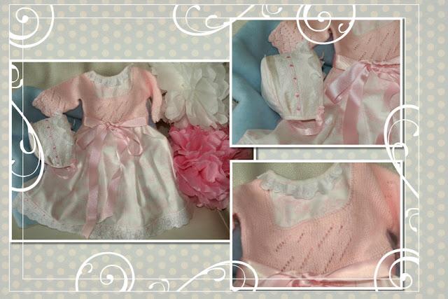 En rosa... faldón de Toile para Martina