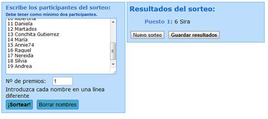 Y las ganadoras son...