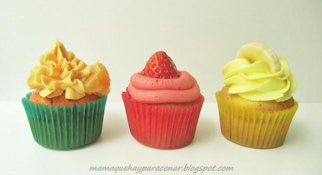 CUPCAKES DE FRUTAS