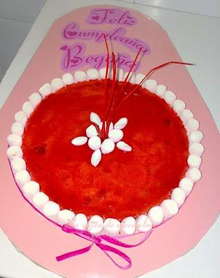 Tarta de nubes para Bego