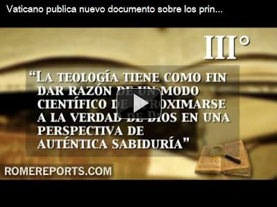 TEOLOGÍA HOY: PERSPECTIVAS, PRINCIPIOS Y CRITERIOS (Nuevo documento sobre los principios y criterios de la Teología)