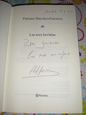 Presentación de Las tres heridas, de Paloma Sánchez-Garnica