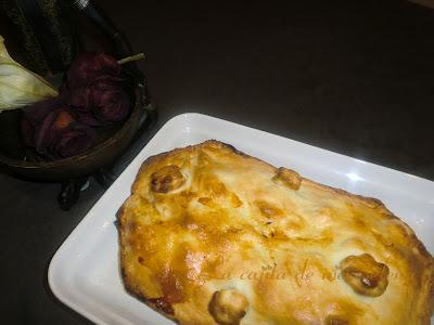 Empanada de bacalao con mermelada de cebolla
