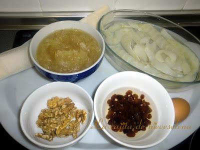Empanada de bacalao con mermelada de cebolla
