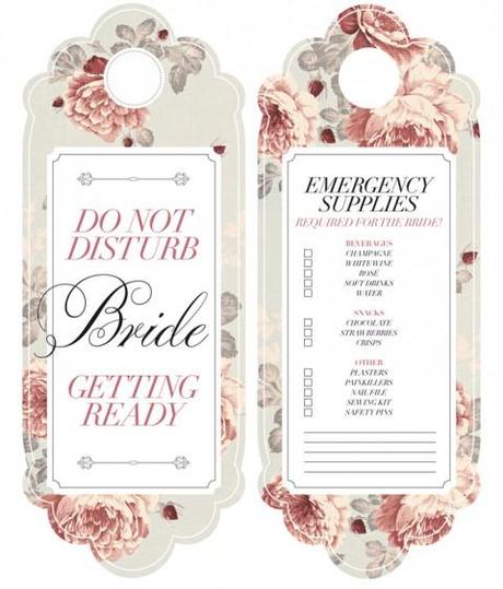 Carteles do not disturb para bodas