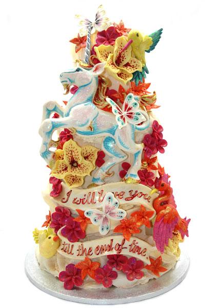 Tarta decorada: de flores y fantasía