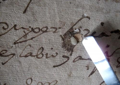 Restos de cera en nuestro patrimonio...