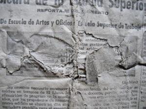 Pérdidas de soporte en uno de los ejemplares de prensa