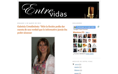 Recomendación | Entrevista a Gabriela Urrutibehety en Entre Vidas