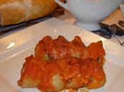 Galets rellenos carne