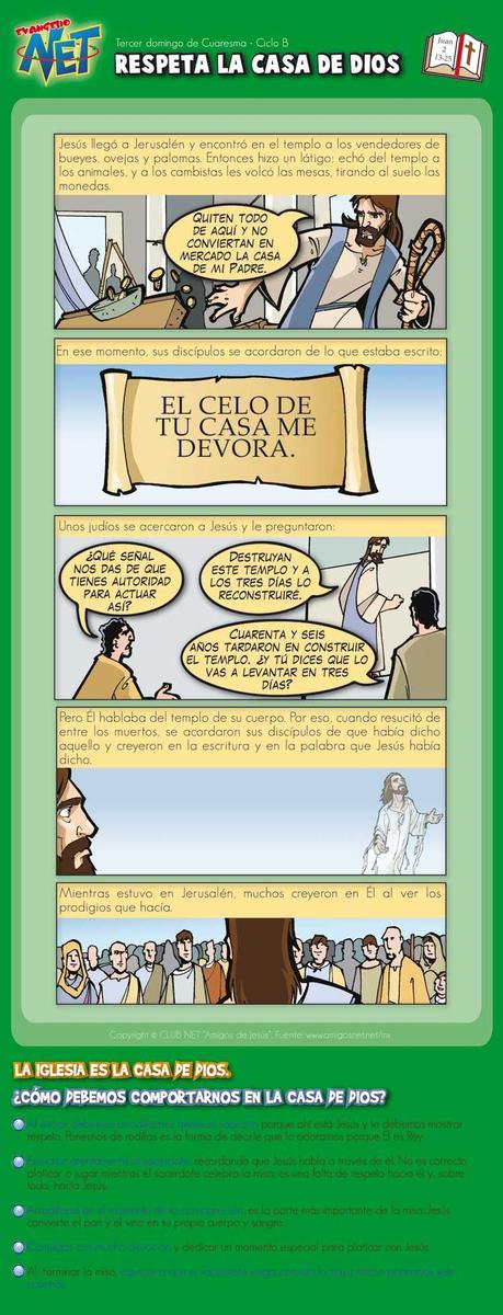 EVANGELIO DOMINICAL EN CÓMIC: 11 DE MARZO DEL 2012 (III DOMINGO DE CUARESMA)